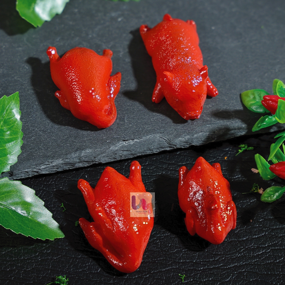 โมเดลโต๊ะจีน หมู ไก่ ห่าน เป็ดย่าง ตกแต่งบ้าน ทำโมเดลส่งอาจารย์ สินค้าพร้อมส่งจากไทย