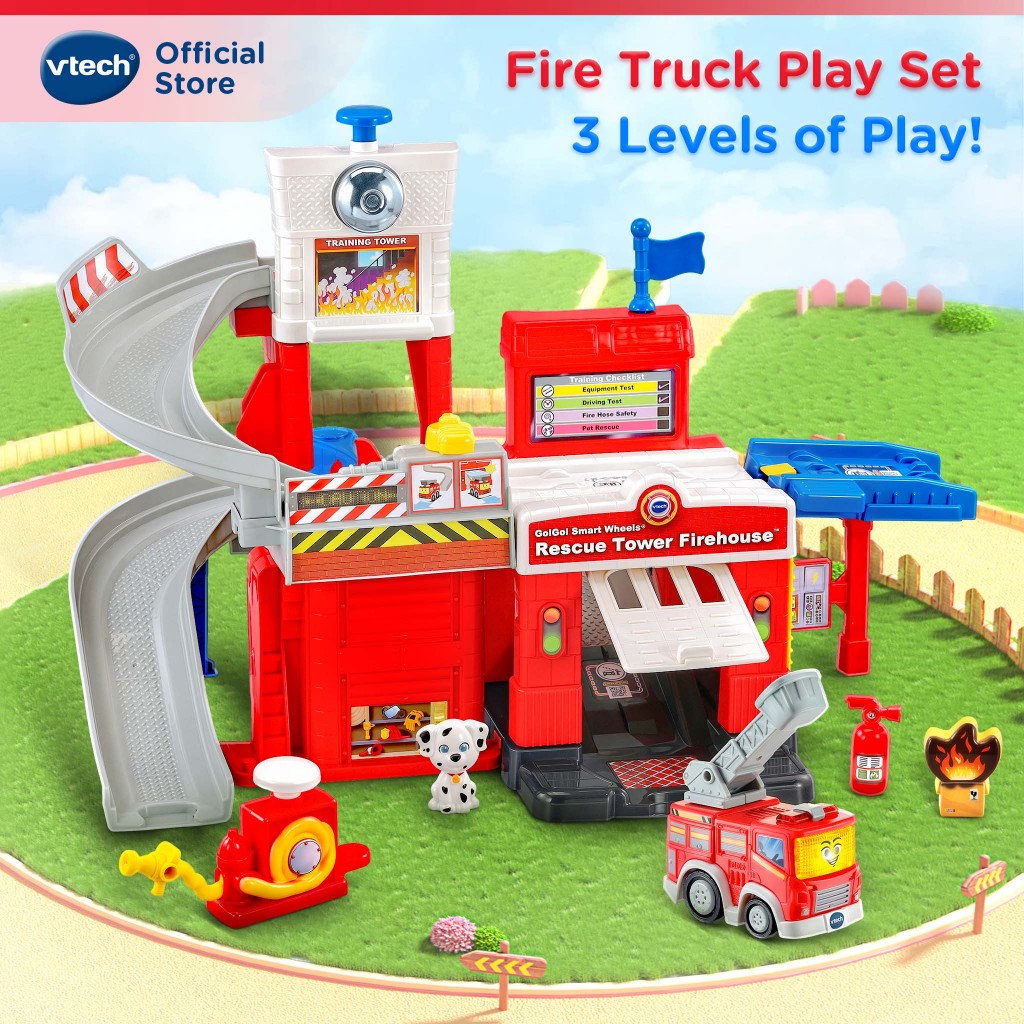 VTech Go! Go! Smart Wheels Rescue Tower Firehouse, สถานีดับเพลิง การช่วยเหลือ รถดับเพลิง, นักดับเพลิง 80-543000