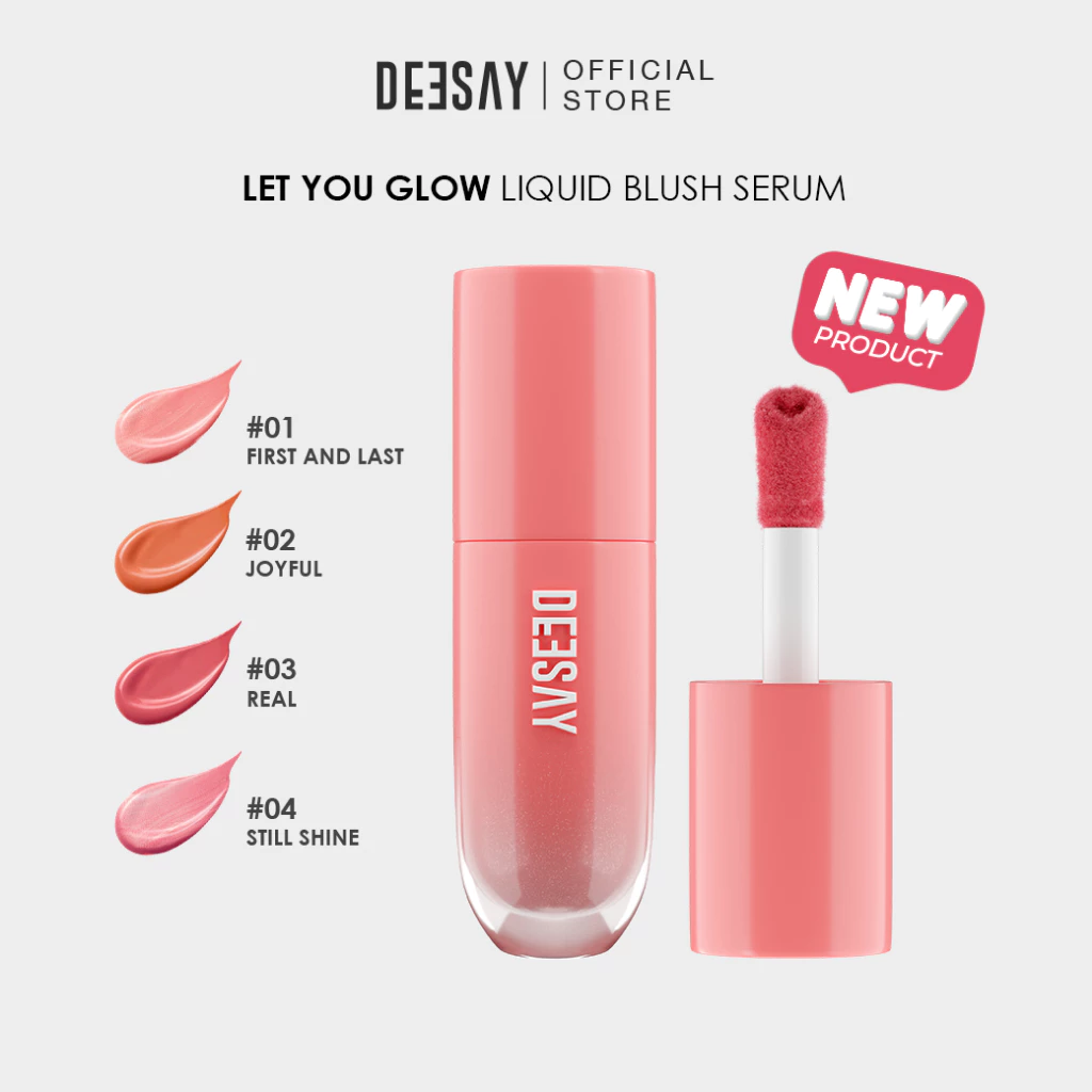 DEESAY : บลัชแก้มป๊อป 4g-Deesay Let You Glow Liquid Blush Serum ลิควิดบลัชเซรั่ม