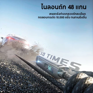 MeeGoo สายชาร์จ USB C 4 in 1 พร้อมจอแสดงผลวัตต์ สายชาร์จแบบแบนถักไนลอน 65W พร้อมซิงค์ข้อมูล สายชาร์จ USB /Type C/ L