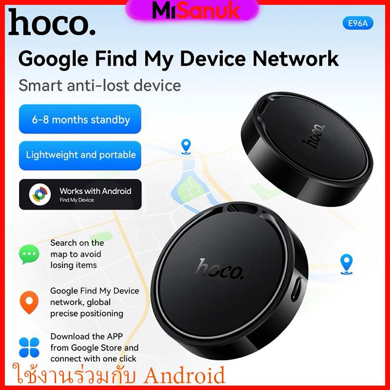 HOCO E96A Android GPS Tag Tracker เหมาะสําหรับ Android รองรับแอพ Google Find My Device