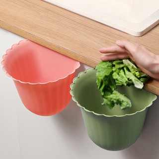 ถังขยะ, ถังขยะติดผนัง, โมเดลดอกไม้, ห้อย, ประหยัดแรงงาน, อย่…