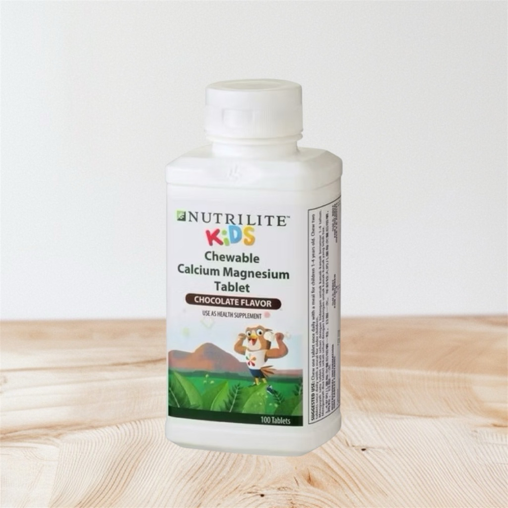 Nutrilite Chewable Calcium magnesium tablets Chocolate flavour