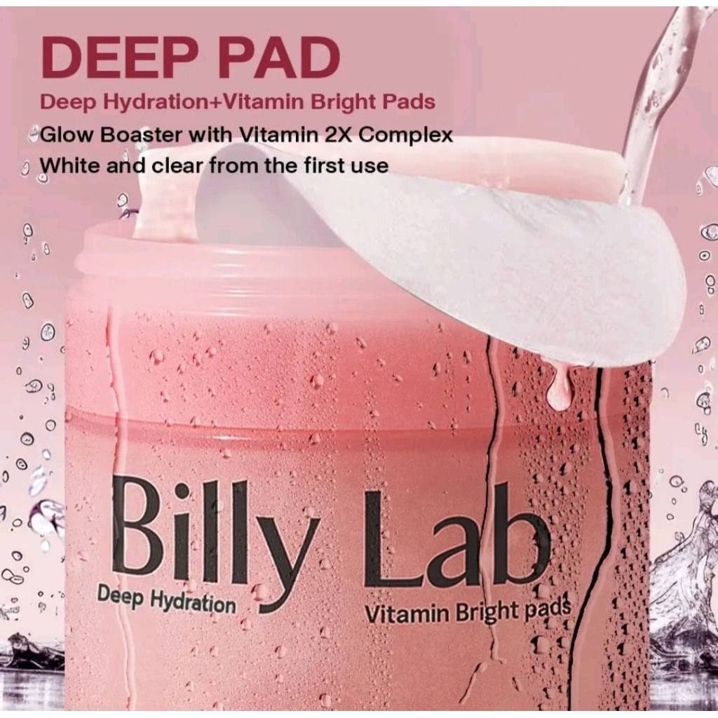 PADS Billy Lab Vitamin Brigth Pads มาส์กแพด (1/กระปุก 50แผ่น)