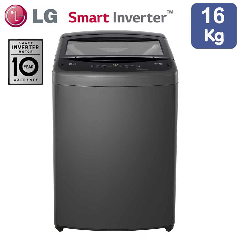 LG เครื่องซักผ้าฝาบน รุ่น T2516VBTB ระบบ Smart Inverter ขนาด 16 KG.