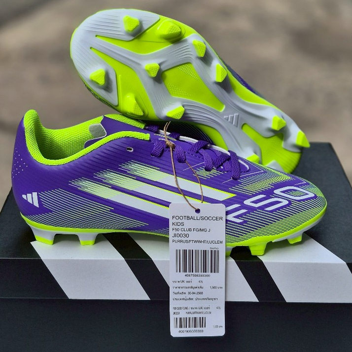 รองเท้าฟุตบอลเด็ก F50 League JI0030/ม่วง JH7744/ดำ SIZE3-5.5 ฿2,300 ของเเท้ 100% เเบรนด์ พร้อมส่ง
