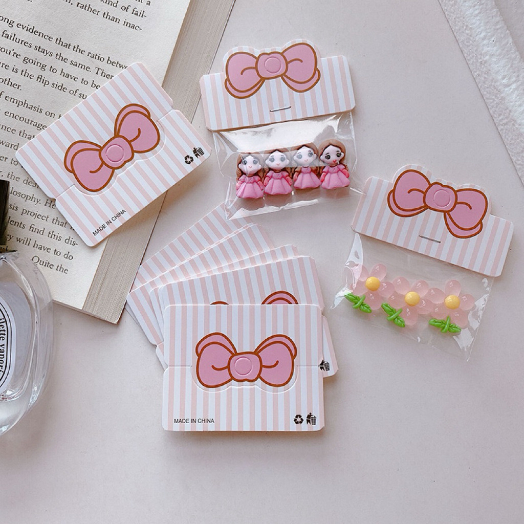 หัวกระดาษ 6.4x4 cm หัวถุง กระดาษแป้น ขนาด 50 แผ่น พร้อมส่งจากไทย