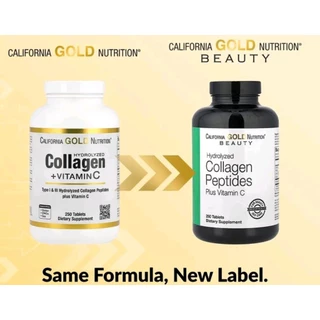 *พร้อมส่ง* คอลลาเจนจาก USA CollagenUP Type 1&3+Vit C เม็ด และผง (California Gold Nutrition)
