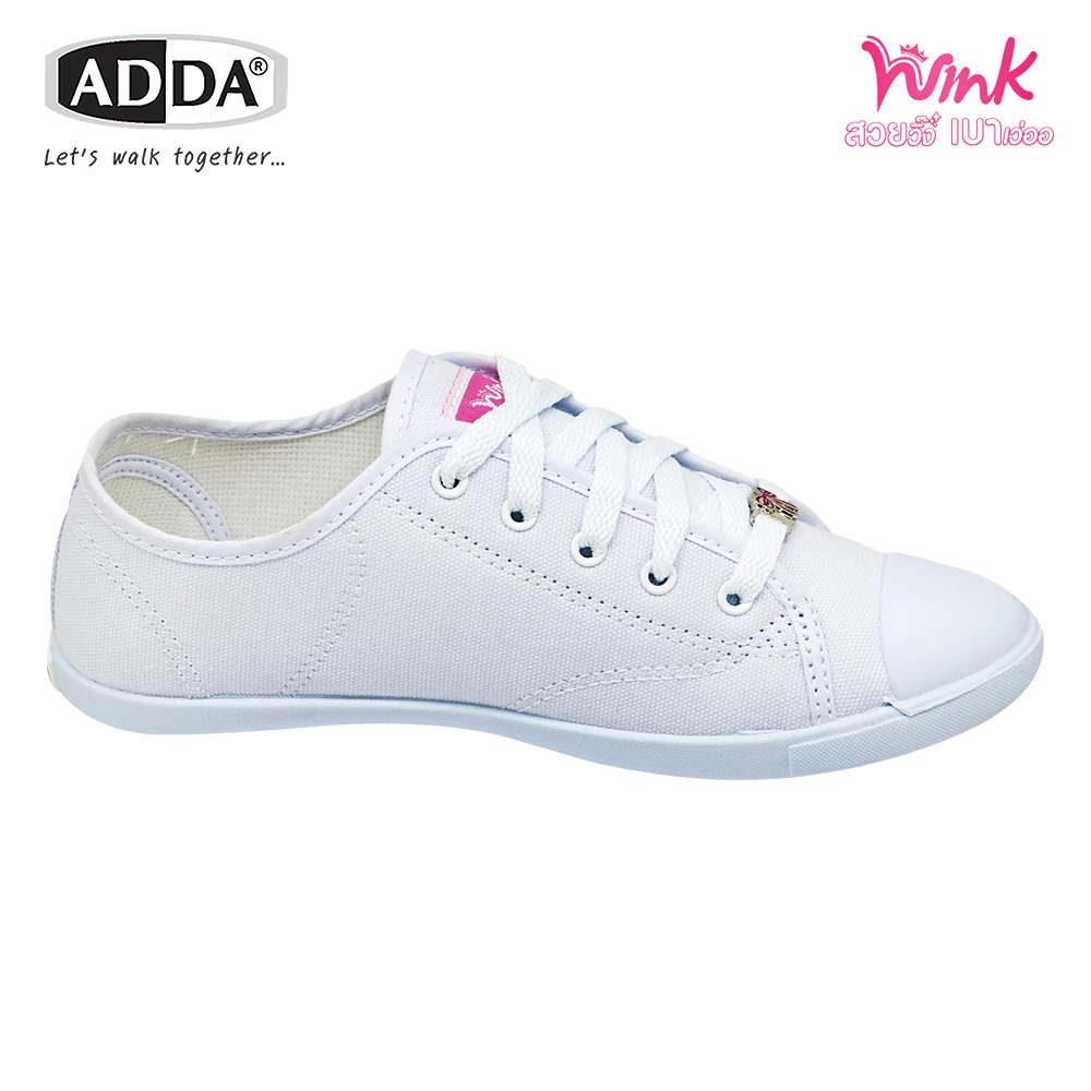ADDA WINK สวยวิ๊ง เบาเว่ออ รองเท้านักเรียน สีขาว เด็กผู้หญิง รุ่น 41H20  (ไซส์ 31 - 40) thumbnail 7