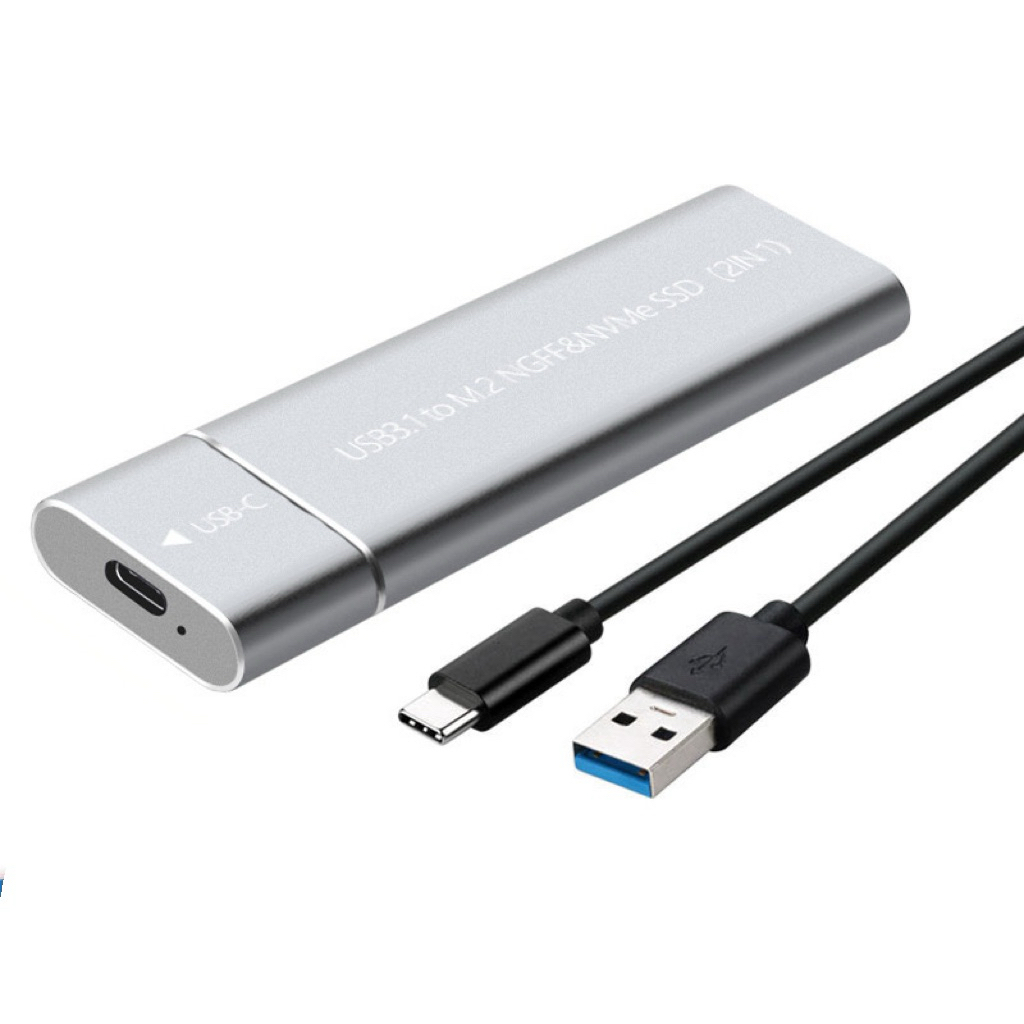 กล่องSSD M.2 กล่องHDD SSD รองรับNVME และ Ngff  USB type c 3.1 TP02
