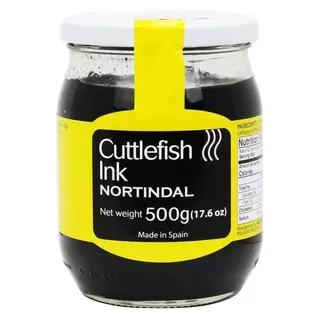 หมึกดำ Nortindal ซอสหมึกดำ Cuttlefish Ink Nortindal ขนาด 180g และ 500g