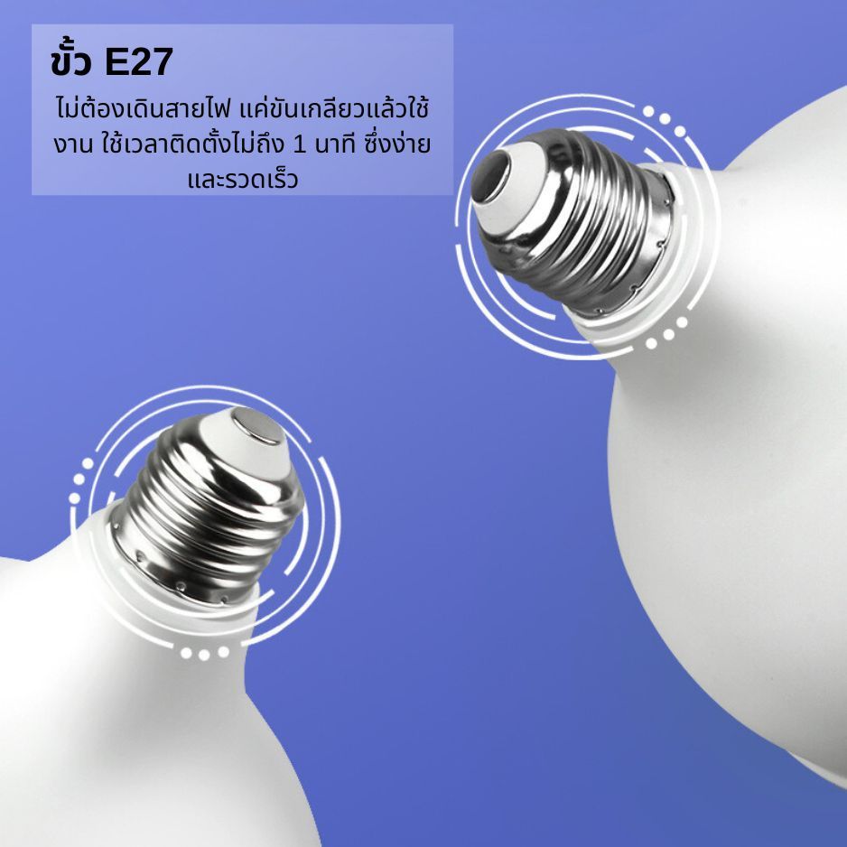 ยกลังคุ้มกว่า หลอดไฟ LED แสงขาว ขั้วE27 35W 45W 55W 65W 85W สว่างนวลตา ประหยัดไฟ พร้อมรับประกัน1ปี - รูปที่ 6
