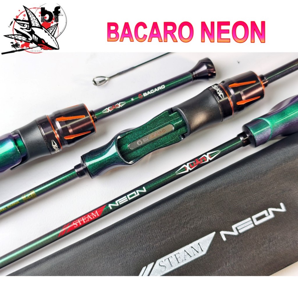คันเบ็ด BACARO บาคาโร่ NEON คัน UL ตัวใหม่ เวท 3-10lb ด้ามสั้น เหมาะกับสาย Stream ต้นน้ำ ลำธาร By Weebass