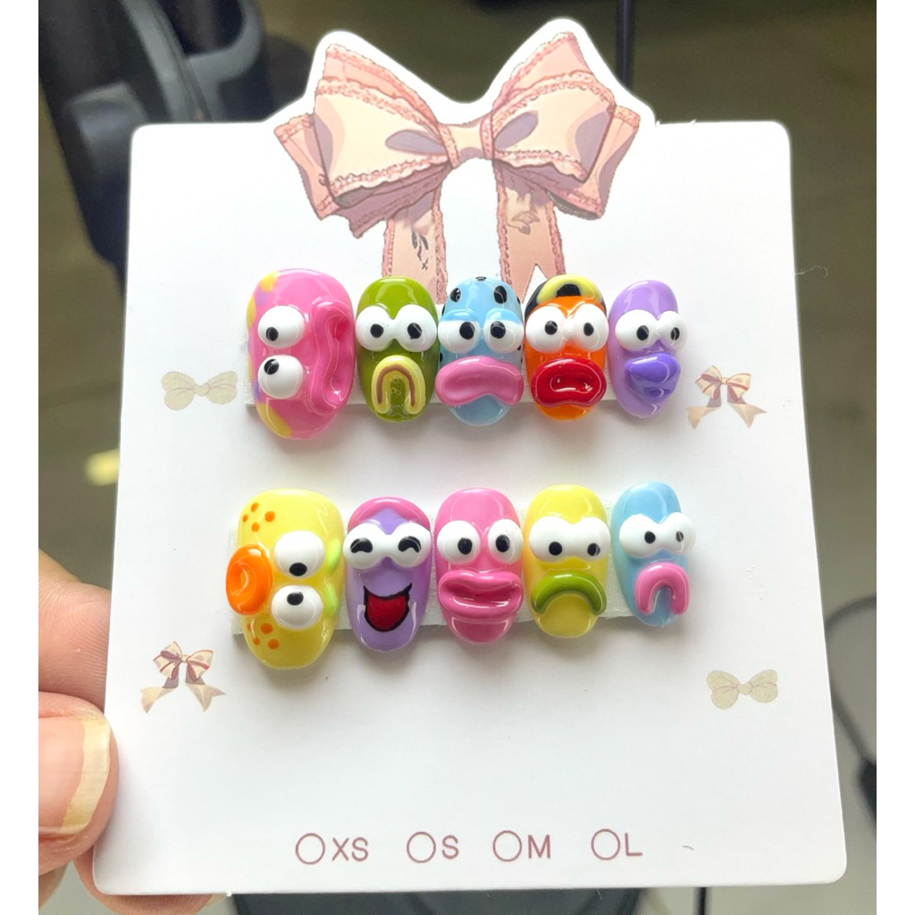 เล็บปลอมงานปั้น ลายน่ารักๆ