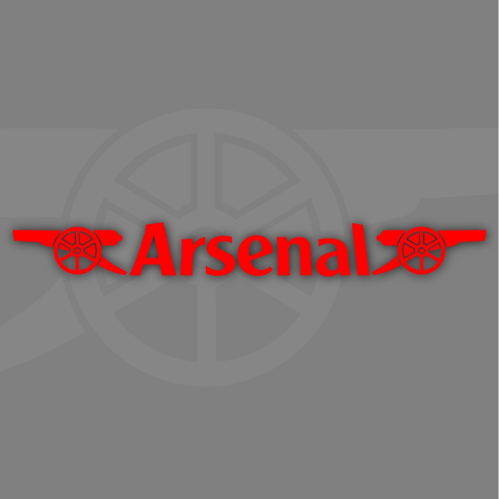 สติ๊กเกอร์สะท้อนแสง อาร์เซนอล Arsenal ทนแดด ทนฝน ทนน้ำ (งานไดคัท)