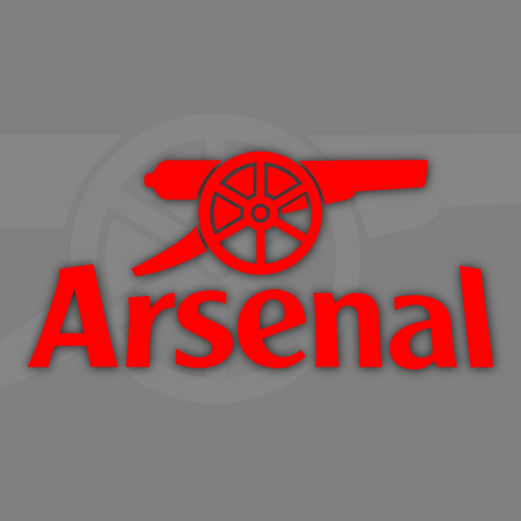 โลโก้อาร์เซนอล สติ๊กเกอร์สะท้อนแสง อาร์เซนอล Arsenal ทนแดด ทนฝน ทนน้ำ (งานไดคัท) ติดฝาถังน้ำมัน
