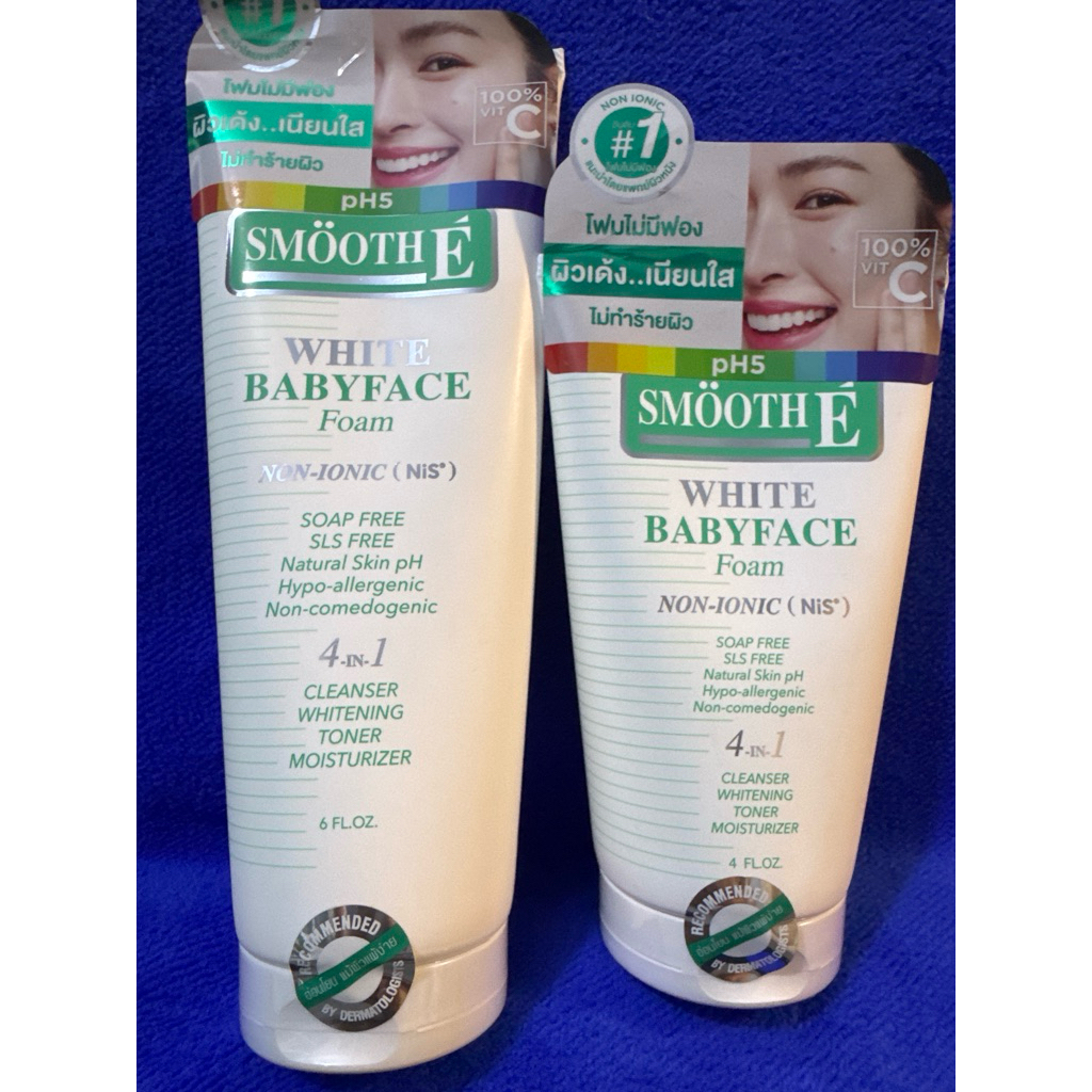 Smooth E White Babyface Foam ขนาด 4 FL.OZ.และ6 FL.OZ.