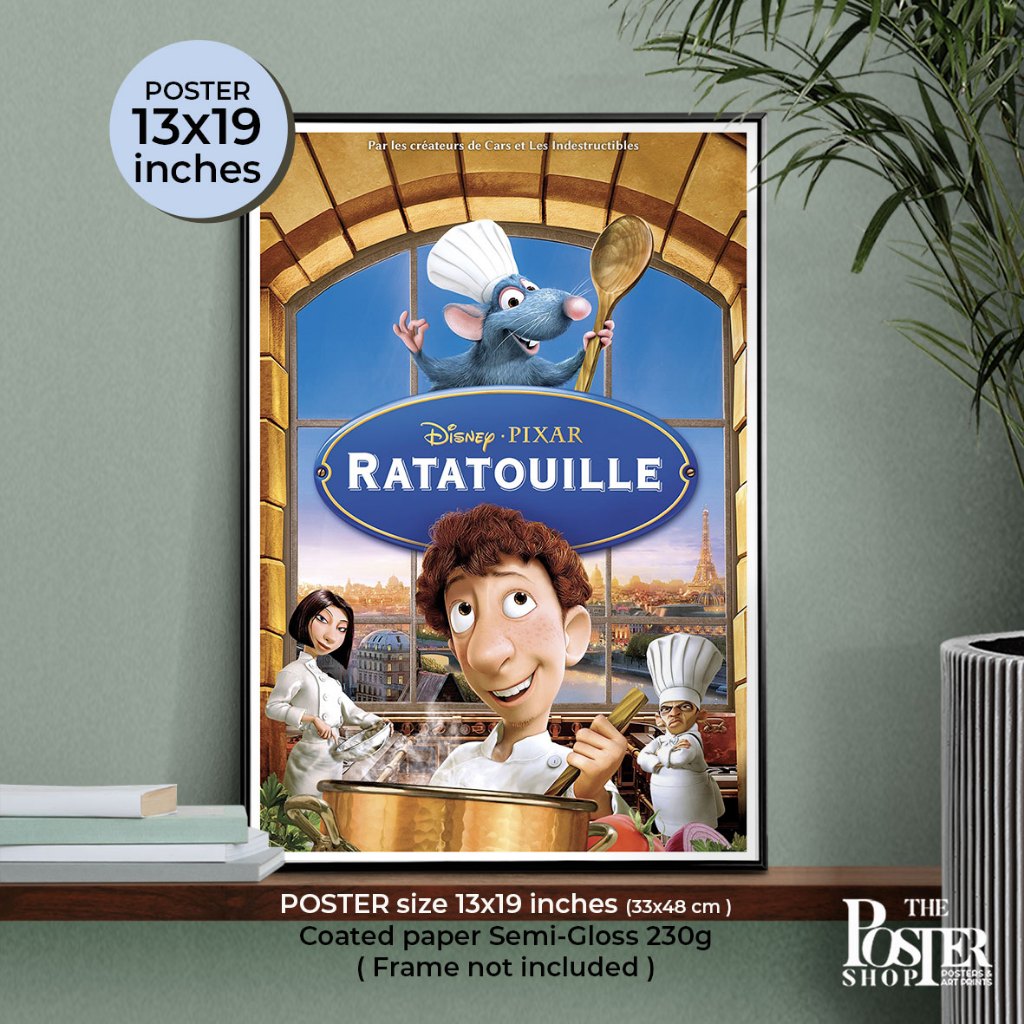 Ratatouille Poster ระ-ทะ-ทู-อี่ พ่อครัวตัวจี๊ด หัวใจคับโลก ...ภาพขนาด 13x19 นิ้ว
