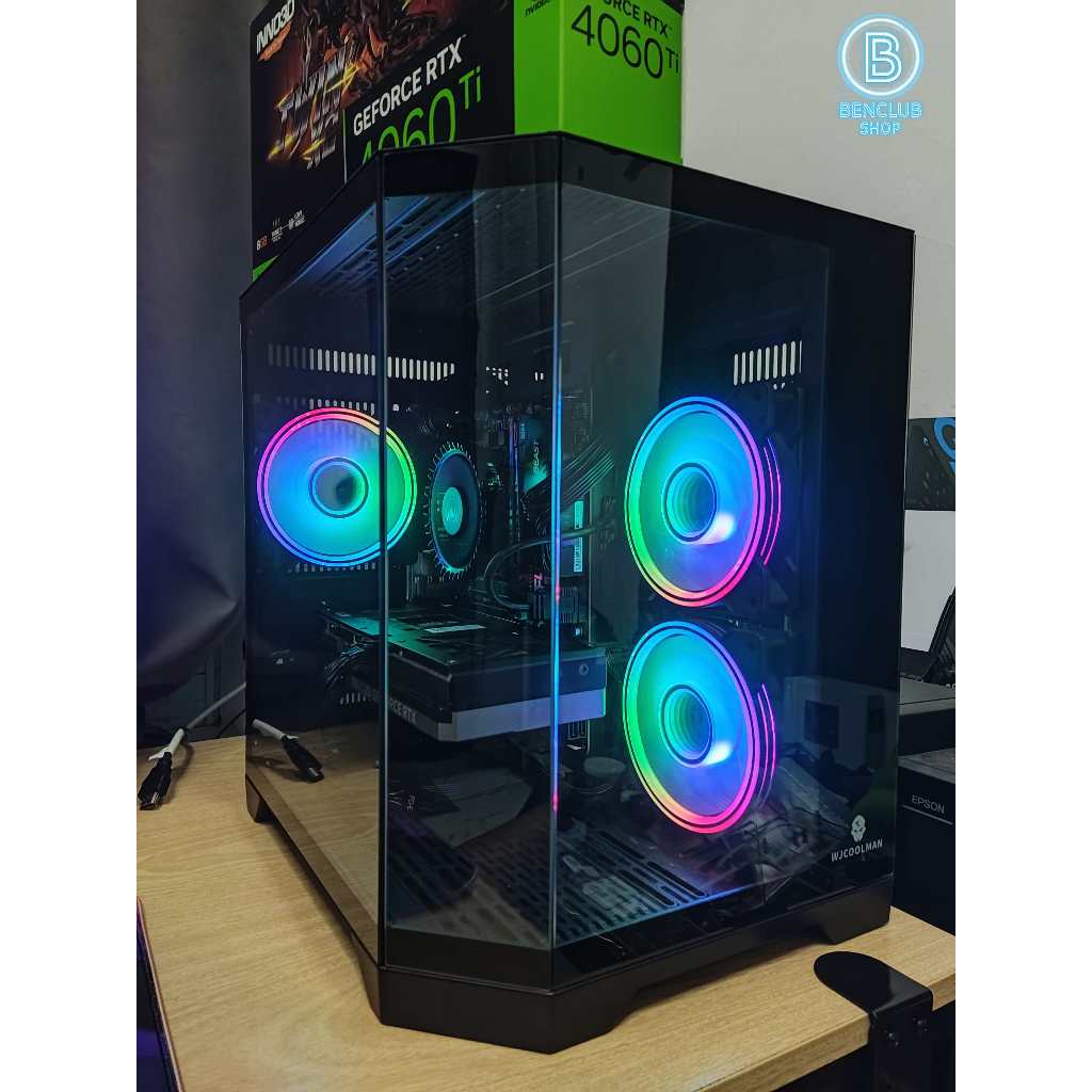 คอมวัยรุ่น FiveM Gaming : i5-13400F / RAM16G / RTX 4060 Ti 8G / M.2 256G / 650W เคสกระจกตู้ปลาRGBสวย
