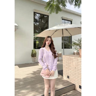 มี12สีเลือกได้ เสื้อยืดผู้หญิง ผ้าไหมพรม ทรงหลวม ผ้ายืดได้ สไตล์ออลแมทช #1502383