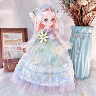 CDD ตุ๊กตา BJD3D ข้อต่อขยับได้30ซมของเล่นสําหรับเด็ก ตุ๊กตาเจ้าหญิงน้อย ของขวัญสำหรับสาว ๆ