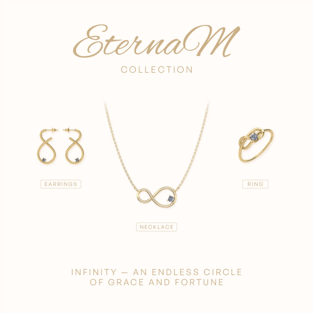 MYSTIC - EternaM Collection - Necklace , Earrings , Ring