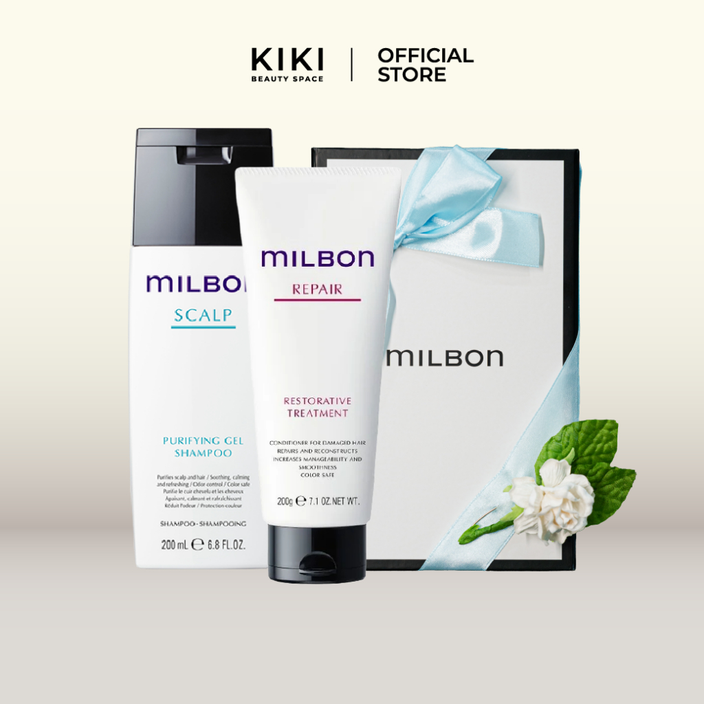Milbon Mother's Day Set: Scalp Shampoo + Repair Treatment