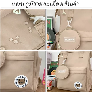 รุ่นเกาหลีกระเป๋าเป้สะพายหลังขนาดใหญ่แฟชั่นสบายๆ กระเป๋าเป้สะพายหลังนักเรียนกันน้ำ