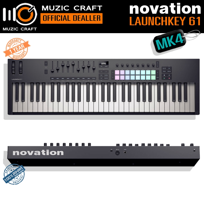 Novation Launchkey 61 MK4 *ของแท้รับประกัน 1ปี* USB MIDI Keyboard Controller, มิดิ คีย์บอร์ด คอนโทรล