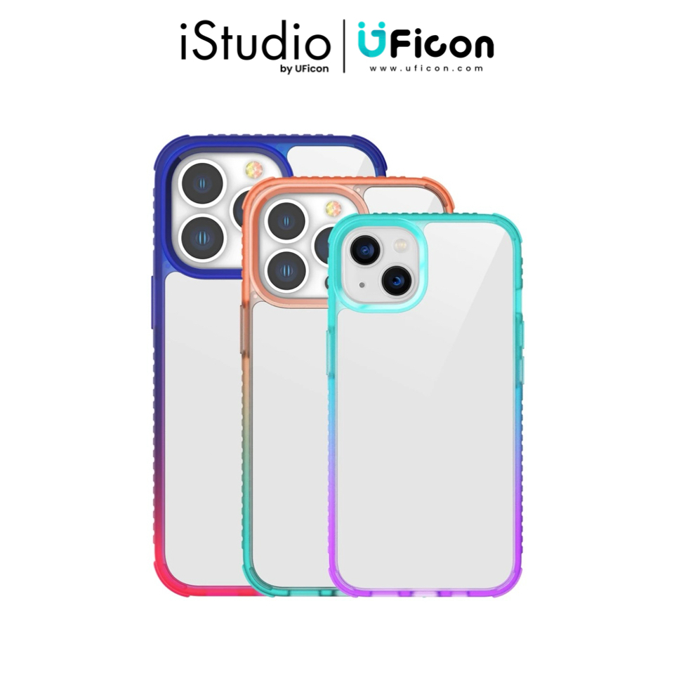 เคส: Wroof Casing for iPhone 14 (6.1 inch) Esteem Color-Orange/Green