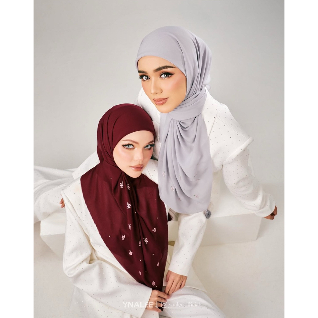 พร้อมส่ง ผ้าคลุม YNALEE สีพื้น ผ้าคลุมยานาลีติดเพรช รุ่นใหม่ล่าสุด