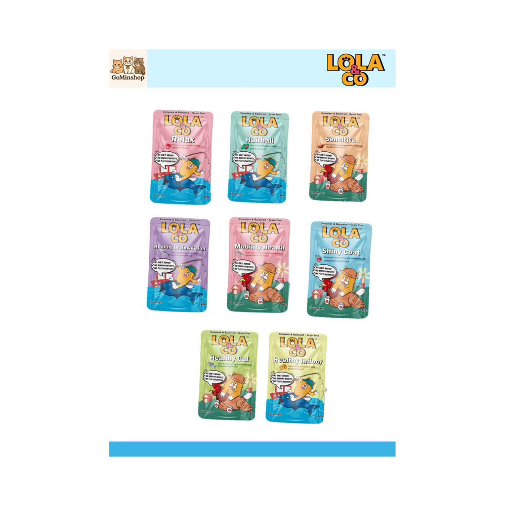 อาหารเปียกLola&Co สูตรComplete&Balance สูตรแมวโต