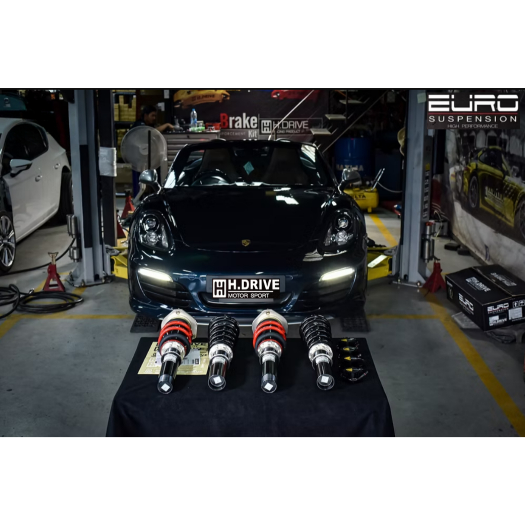 โช้คอัพ สตรัทปรับเกลียว H-DRIVE Euro Spec For Porsche 987 CAYMAN BOXSTER 718 BOXSTER 718 CAYMAN 911 