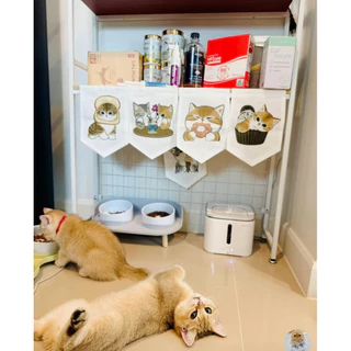 ป้ายภาพน้องแมว ธงผ้ารูปแมว สามารถส่งภาพมาได้นะคะ 🐱🩷 (ร้อยเชือกฟรี พร้อมแขวน🧵)