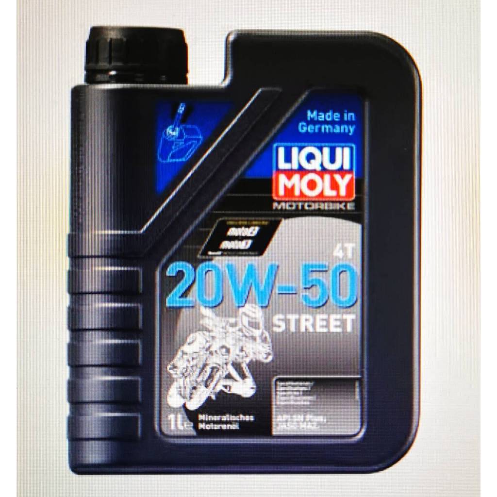 น้ำมันเครื่อง Liqui Moly 20W50 บรรจุ1ลิตร สังเคราะห์แท้100% Made In Germany