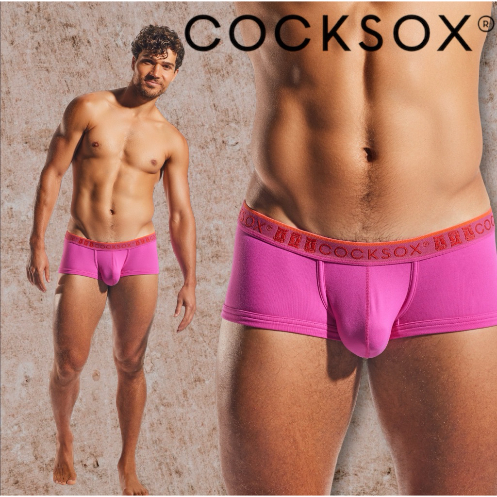 กางเกงในชาย Cocksox Trunk สีฟูเซีย size L,XL