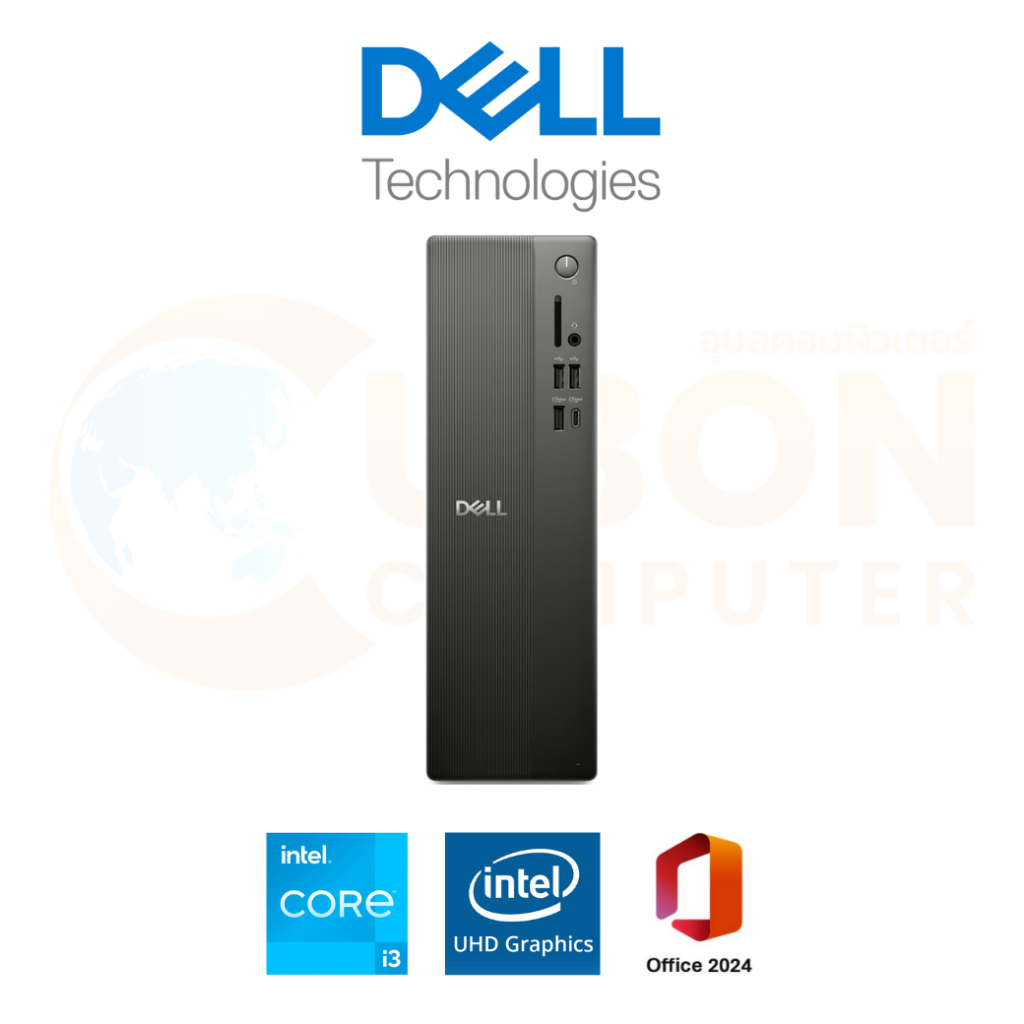 DESKTOP (เดสก์ท็อป) DELL TOWER SLIM ECS1250 OECS1250I301 / INTEL CORE I3-14100 / 8GB / 512GB / WIN 1