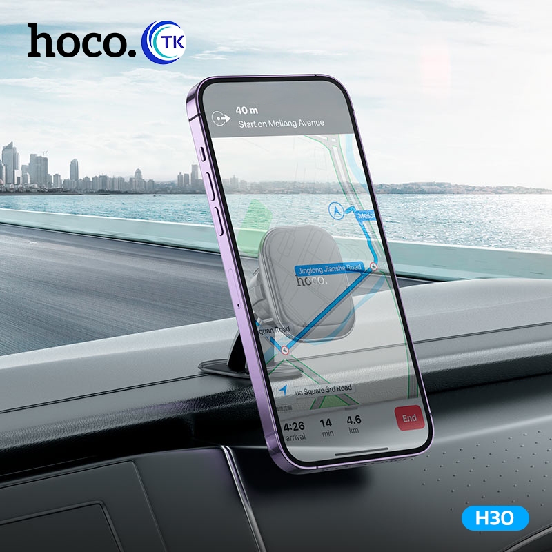 Hoco H30 ที่ยึดโทรศัพท์ Brilliant magnetic Car แบบแม่เหล็กสำหรับคอนโซลในรถยนต์ ขาตั้งมือถือติดคอนโซลแบบแม่เหล็ก พร้อมส่ง - รูปที่ 6