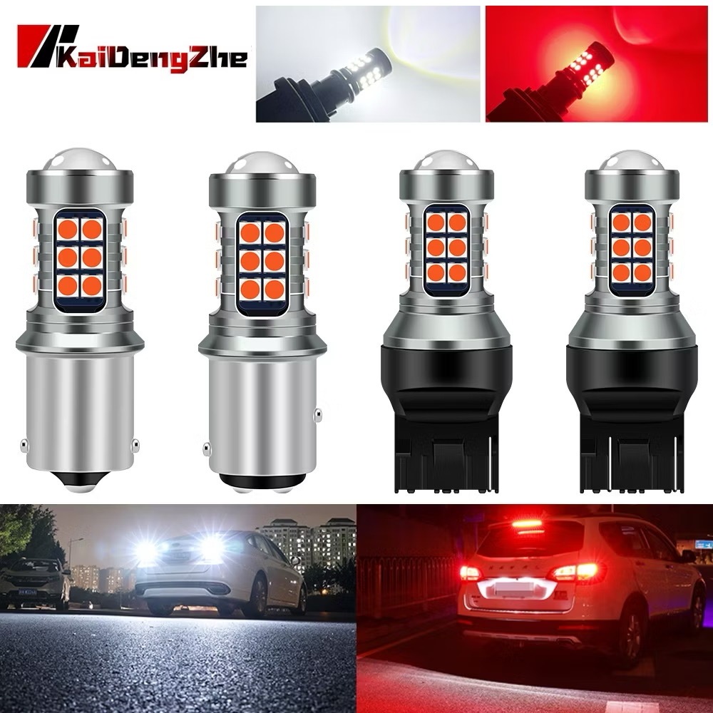 หลอดไฟ LED เบรก-เลี้ยว หลัง（แฟลช)สำหรับรถบรรทุก/รถยนต์ รุ่น T20, 7440, W21W, 7443, 1156, 1157, T15