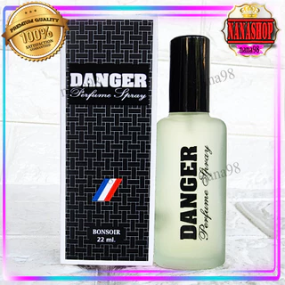 💥ส่งฟรี มีราคาส่ง น้ำหอม แดนเจอร์ เพอร์ฟูม สเปรย์ Danger Perfume SPRAY กล่องดำ ขวดขุ่น Bonsoir 22 ml.