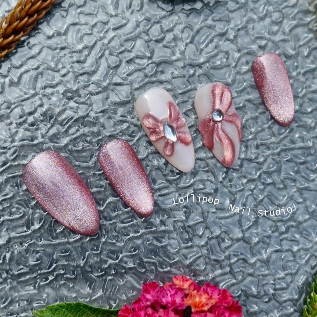 014 เล็บปลอมแฟชั่น พร้อมอุปกรณ์ในชุด (พร้อมส่ง) | Lollipop Nail Studio