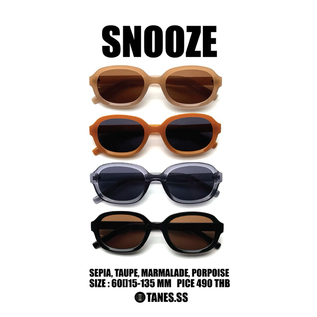 TANES.SS | SNOOZE [SUNGLASSES UV400] [VINTAGE COLLECTION] ดีไซน์สุดวินเทจ น้ำหนักเบา