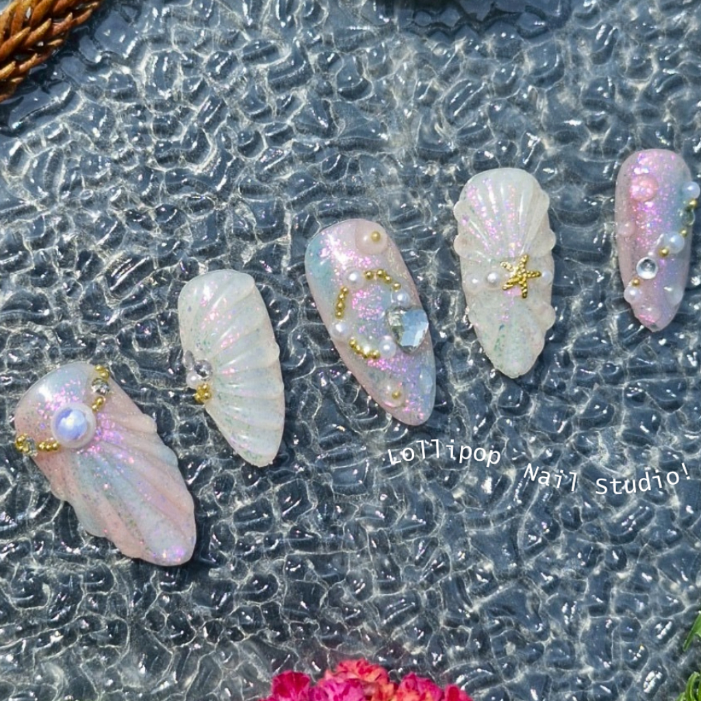 024 เล็บปลอมแฟชั่น พร้อมอุปกรณ์ในชุด (พร้อมส่ง) | Lollipop Nail Studio