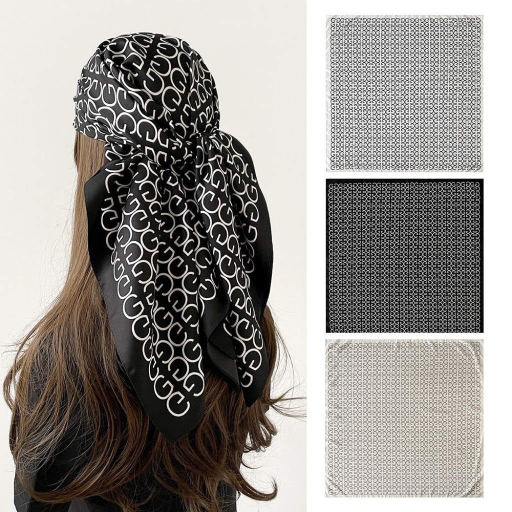 ✨All Day Look🧣ผ้าโพกหัว |90×90 ซม. แมทช์ง่ายได้ทุกลุค