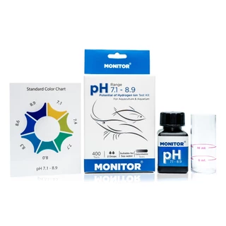ชุดทดสอบความเป็นกรด-ด่าง โมนิเตอร์เทสคิท MONITOR pH 7.1-8.9 TEST KIT (400 Tests)