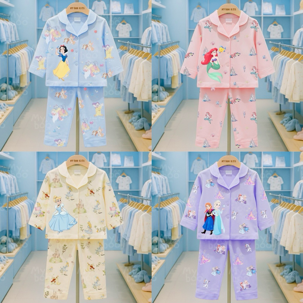 ส่งจากไทย❗️ชุดนอนเด็กเจ้าหญิงดิสนีย์น่ารักมาก ผ้านุ่ม ใส่สบาย ส่งเร็วส่งไว