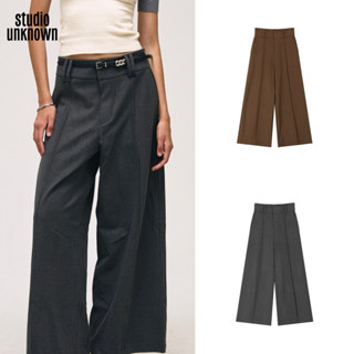 STUDIO UNKNOWN - Rinn Wide Leg Trousers  กางเกงขาบานเอวต่ำ