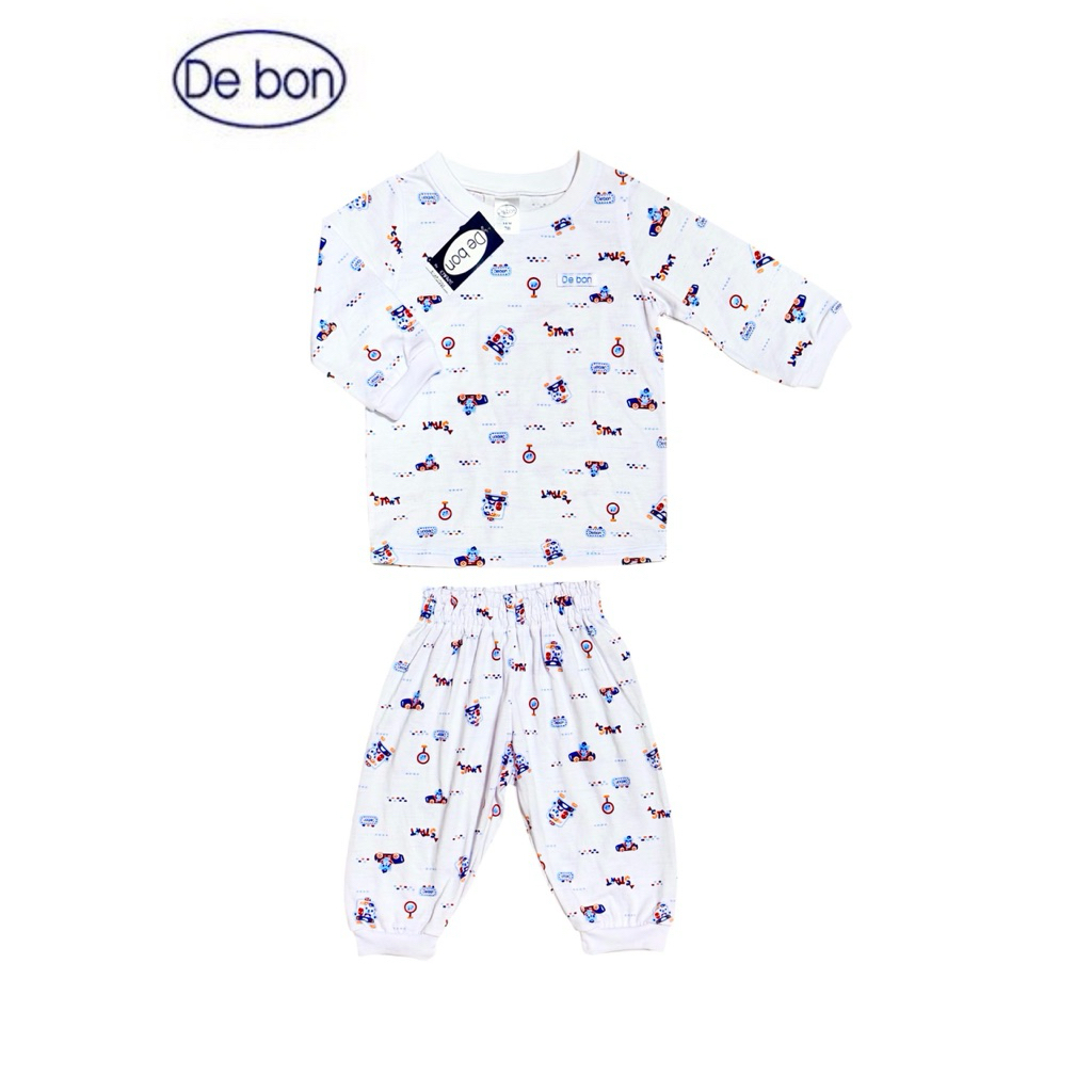 Debon By Enfant ชุดนอนแขนยาว ขายาว แบบสวมหัว ลายใหม่ สำหรับเด็กอายุ3เดือน ถึง 24เดือน