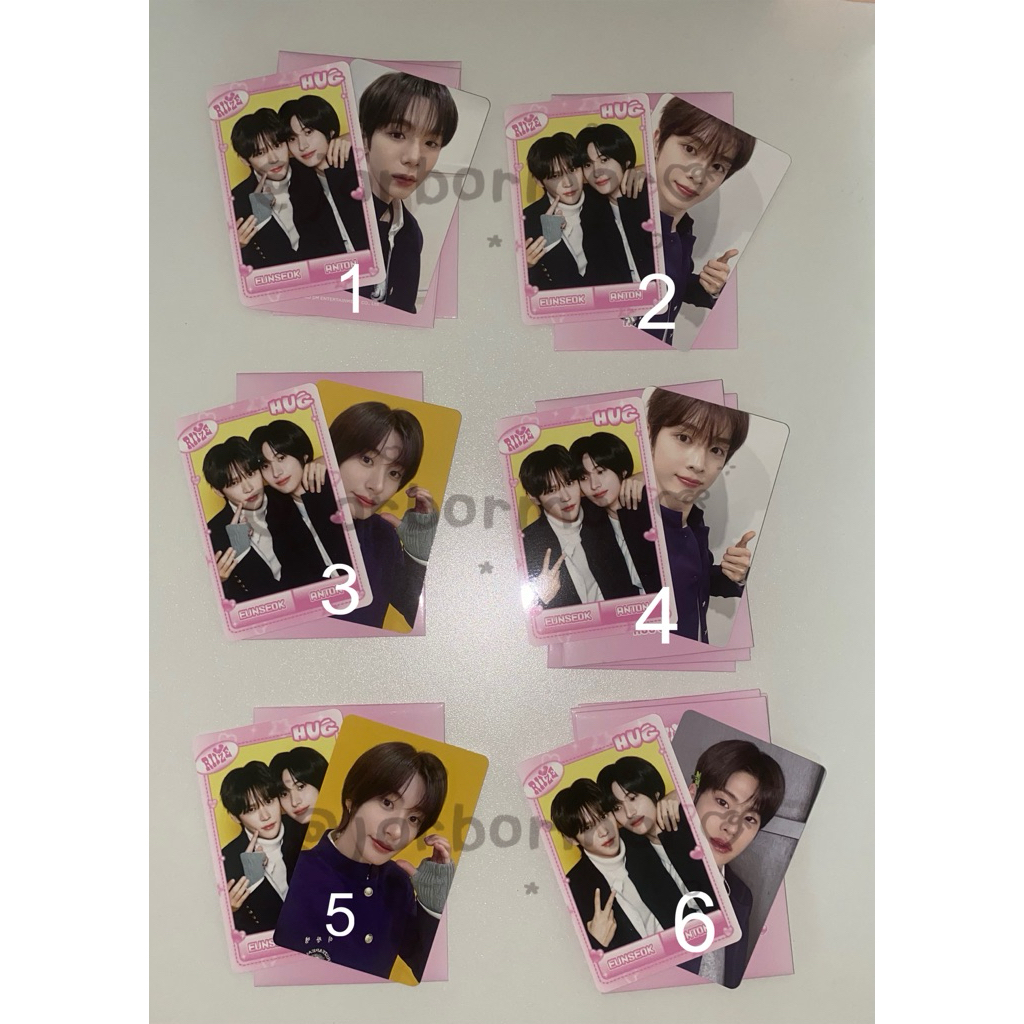 trading card riize hug (unit eunseok anton)