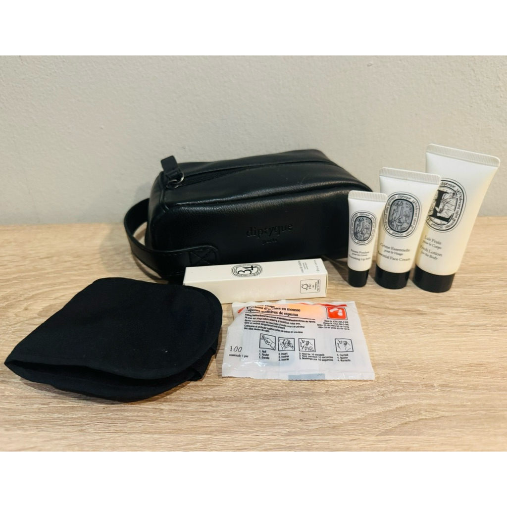(SALE 1480 !!! ใส่ Code Shopee) Diptyque Qatar Airways Amenity Kit First Class 🇶🇦 มีชุดเดียวเท่านั้น